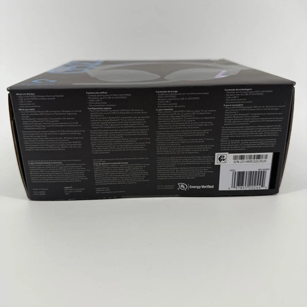 Logitech G522 Lightspeed Wireless Gaming Headset for PC/PS5 BRAND NEW